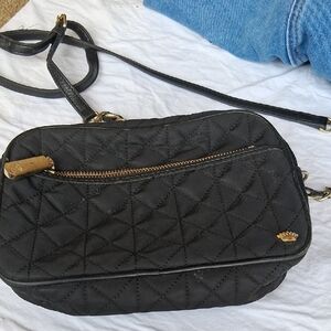 Juicy Couture Elegant Black Quilted Crossbody Bag